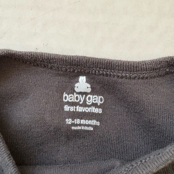 Baby Gap Bundle of 6 Long Sleeve Bodysuits Cotton Sz 12-18M Blue Gray Henley - Picture 8 of 9